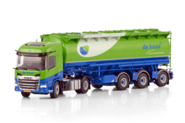 DE HEUS VOEDERS; DAF XD SH WITH TOP LIGHTS AND SIDE WINDOW 4X2 ANIMALFEED BULK TRAILER -