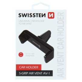 Swissten S-Grip Ventilator Telefoonhouder Universeel AV-1 Smartphone 4"- 6" / 55mm - 90mm