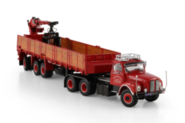 Severs; SCANIA L110 DAY CAB TORPEDO 6X2 TAG AXLE  CLASSIC BRICK TRAILER - 3 AXLE