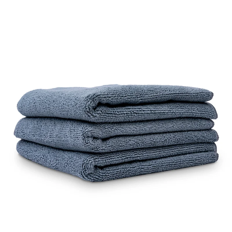 Chemical Guys Workhorse Professional Grade Microfiber Towel - Gray 16x16'' (3 Pack)