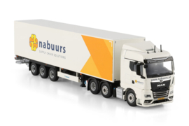 Nabuurs; MAN TGX GM 6X2 TWIN STEER BOX TRAILER - 3 AXLE