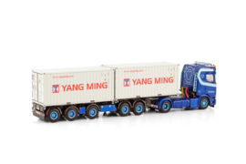 VAN WONDEREN BEESD B.V.; SCANIA S NORMAL CS20N 4X2 2CONNECT COMBI TRAILER - 2+3 AXLE + 2X 20FT CONTAINER