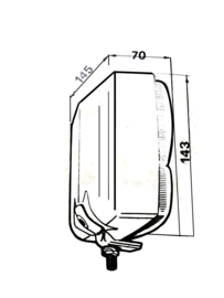 Achterlicht L en R Rood / Wit model (2x 21W ) (Lichte beschadiging binnenwerk)