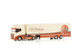 J.M. DRIEBERGEN; DAF XG+ 4X2 SEMI BOX TRAILER - 2 AXLE