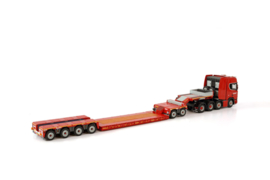 NOOTEBOOM RED LINE; SCANIA R HIGHLINE CR20H 8X4 LOWLOADER - 4 AXLE + DOLLY
