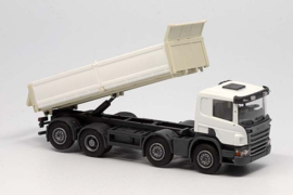 Scania P 8x2 kipper, wit/beige (OLM-004)