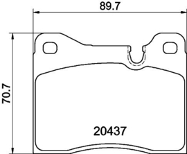 Remblokken Ferrari Testarossa 1984 tot 1991