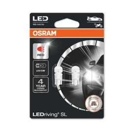 Osram LED SL W5W (Kleur: Rood)