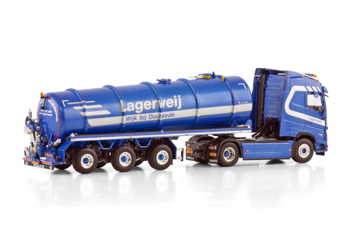 Lagerweij; VOLVO FH5 GLOBETROTTER 4X2 VACUUM TANK TRAILER - 3 AXLE