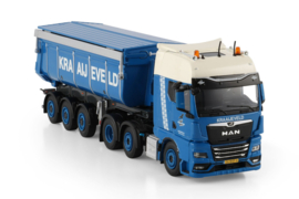Kraaijeveld; MAN TGX GX 6X2 TWIN STEER NON STEERING TIPPER TRAILER - 3 AXLE