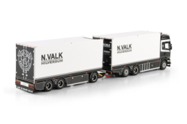 Nick Valk; SCANIA STREAMLINE TOPLINE RIGED REEFER TRUCK RIGED REEFER DRAWBAR TURNTABLE TRAILER - 6 AXLE