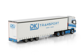 DKJ Transport; DAF XG+ 6X2 TAG AXLE SEMI WITH CURTAIN - 3 AXLE