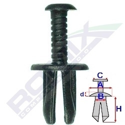 Bekledingsclip Fiat