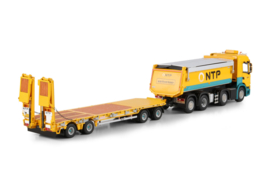 NTP; SCANIA G NORMAL CG17N TIPPER TRUCK 8X2 TAG AXLE LOW LOADER DRAWBAR TRAILER - 4 AXLE