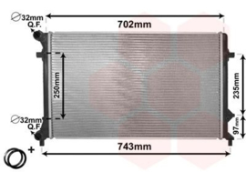 Radiateur  Volkswagen Golf 5