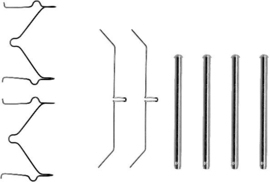 Remblokmontageset Toyota Landcruiser J4 - J5