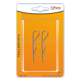 Q-Parts Borgveer Enkel 2mm / 6mm - 12mm Set à 2st
