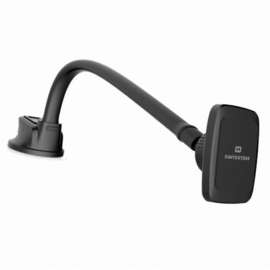 Swissten S-Grip Dashboard Telefoonhouder Magnetisch M2 Metaal Zilver