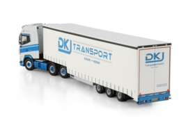 DKJ Transport; DAF XG+ 6X2 TAG AXLE SEMI WITH CURTAIN - 3 AXLE