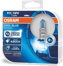 Osram 12v - 55w - P14,5s - H1 - Cool Blue® Intense - 4200K Set