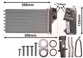 Kachelradiateur Toyota Aygo 1.0 2005-2014 Met Airco