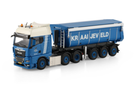 Kraaijeveld; MAN TGX GX 6X2 TWIN STEER NON STEERING TIPPER TRAILER - 3 AXLE