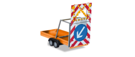 safety traffic Trailer, communal orange