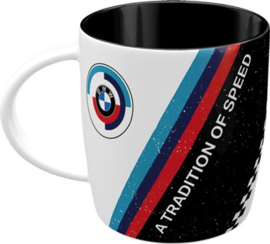 Retro koffiebeker BMW A TRADITION OF SPEED