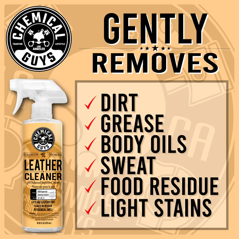 Chemical Guys Leather Cleaner Colorless & Odorless Super Cleaner (473ml)
