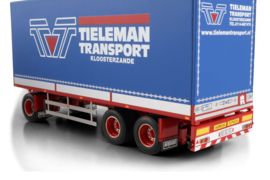 Tieleman; SCANIA 3 SERIES STREAMLINE 4X2 RIGED BOX TRUCK DRAWBAR TRAILER