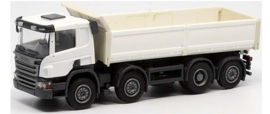 Scania P 8x2 kipper, wit/beige (OLM-004)