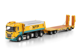 NTP; SCANIA G NORMAL CG17N TIPPER TRUCK 8X2 TAG AXLE LOW LOADER DRAWBAR TRAILER - 4 AXLE
