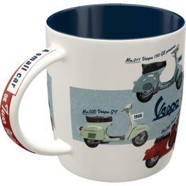 Retro koffiebeker Vespa Model Chart
