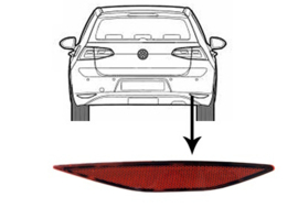 Reflector Volkswagen Golf 7 2012-2017 Rechts