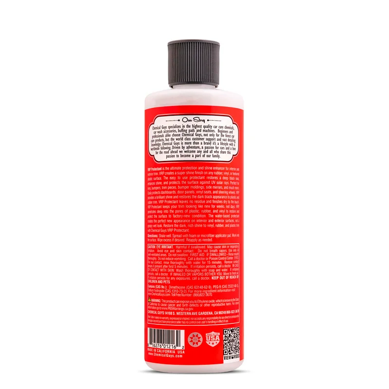 Chemical Guys V.R.P. Vinyl, Rubber, Plastic Shine & Protectant (473ml)