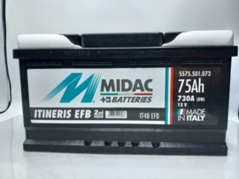 Midac EFB Start & Stop  IT4B EFB 12V 75Ah