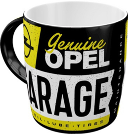 Retro koffiebeker Genuine Opel Garage