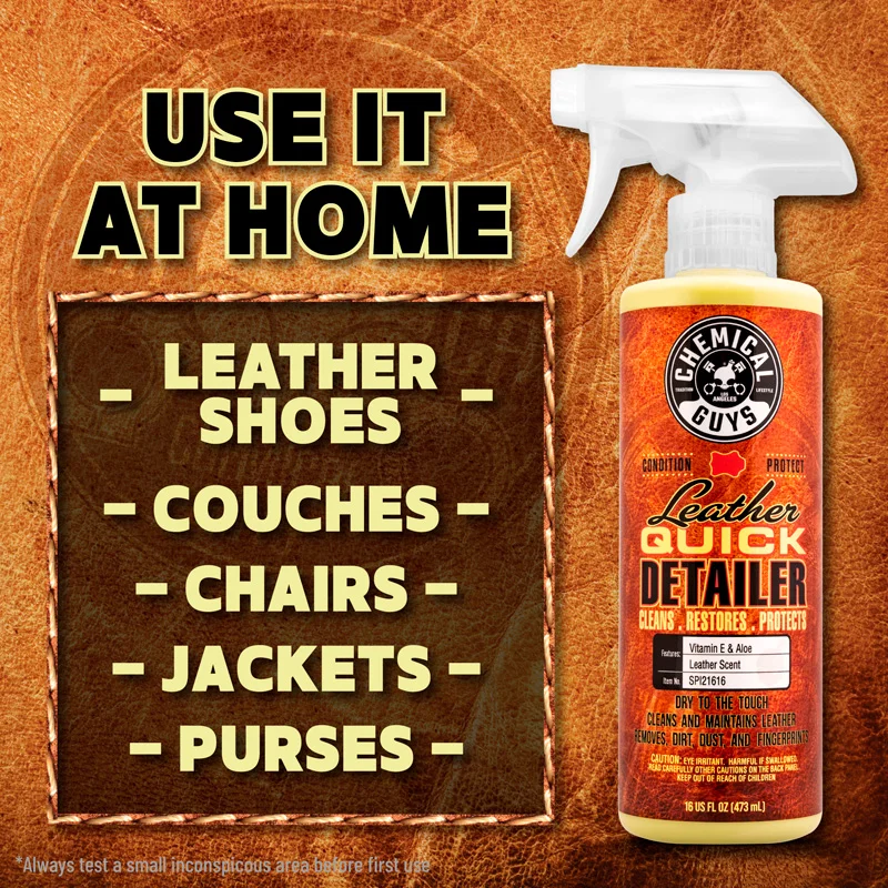 Chemical Guys Leather Quick Detailer Matte Finish Leather Care Spray (473ml) Interieur Artikelnummer: CG SPI21616
