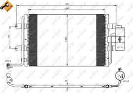 Airco condensor Golf 4