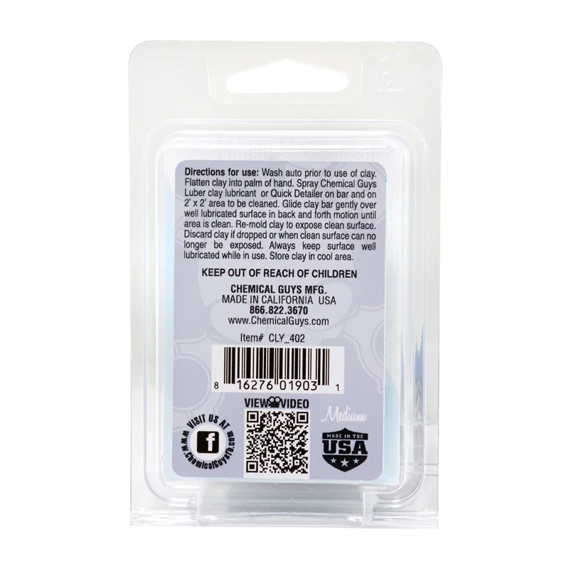 Chemical Guys Clay Bar Gray (Medium) (100gr)