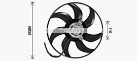 Koelventilator Opel Astra H 1.4,1.6,1.8 2004 tot 2010