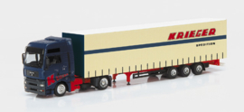 Herpa MAN TGA XXL lowliner semitrailer "Krieger"