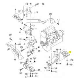Motorsteun Daewoo Matiz 1998-2005