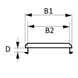 Afdichtdop 34x32x3mm