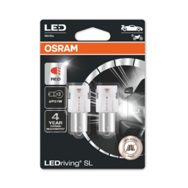 Osram LED P21W (Kleur: Rood)