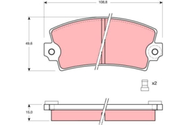 Remblokken Peugeot 304 Bendix Remsysteem