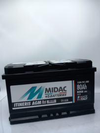 Midac AGM Start & Stop  IT4 AGM 12V 80Ah