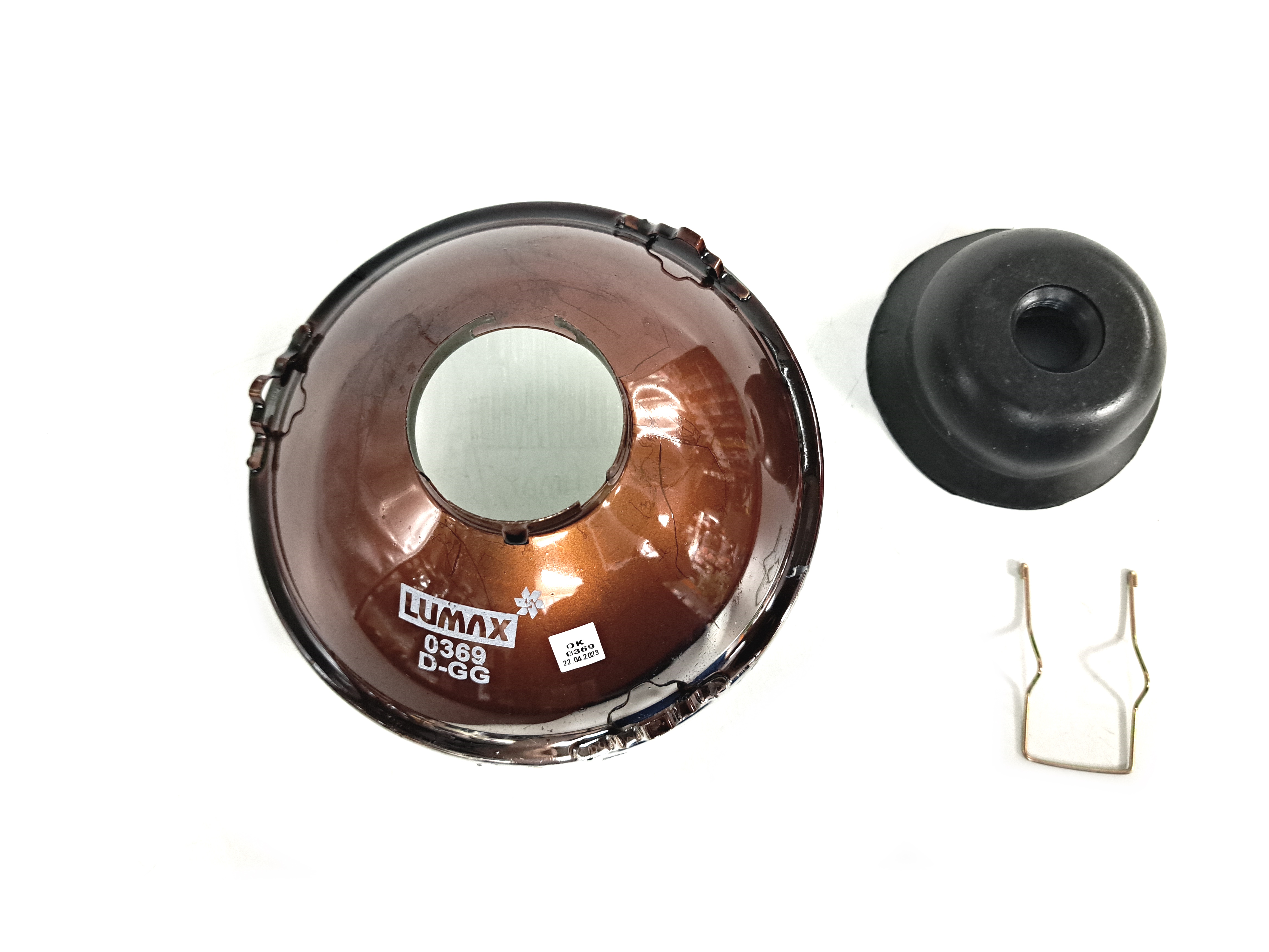 Koplamp 5"3/4 H4 Bol Glas