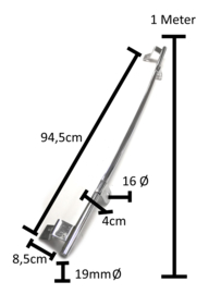 Lampen beugel metaal / chroom