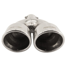 Simoni Racing Uitlaatsierstuk Dubbel Rond RVS - Ø90xL242mm